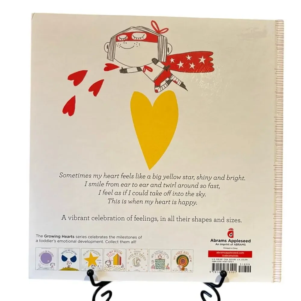 In My Heart - A Book of Feelings Book by Jo Witek, Hardcover, Board Book - EUC
